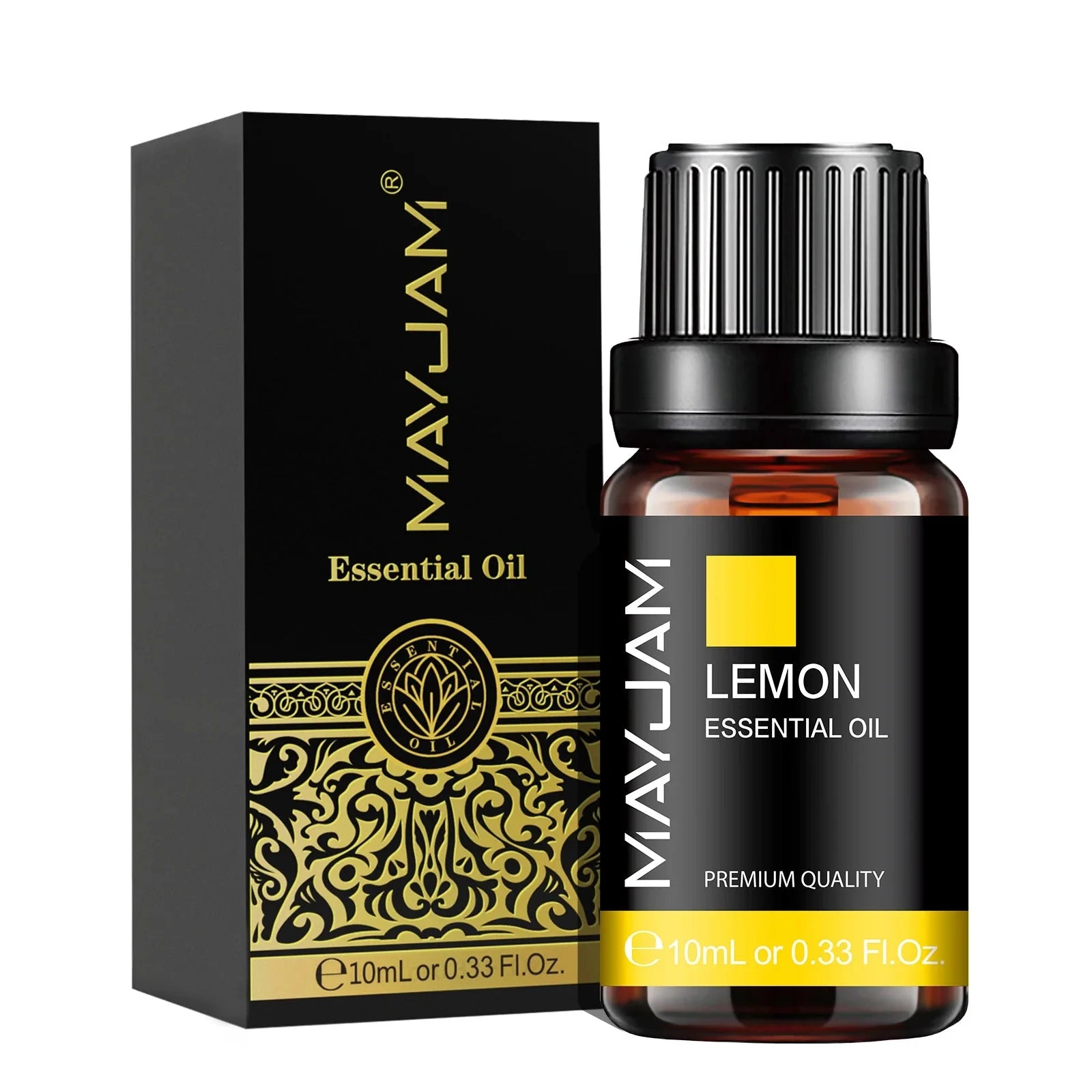 MAYJAM 10ML Lavender Lemongrass Jasmine Vanilla Eucalyptus Rose Lemon Essential Oil for Humidifier Diffuser Candle Making