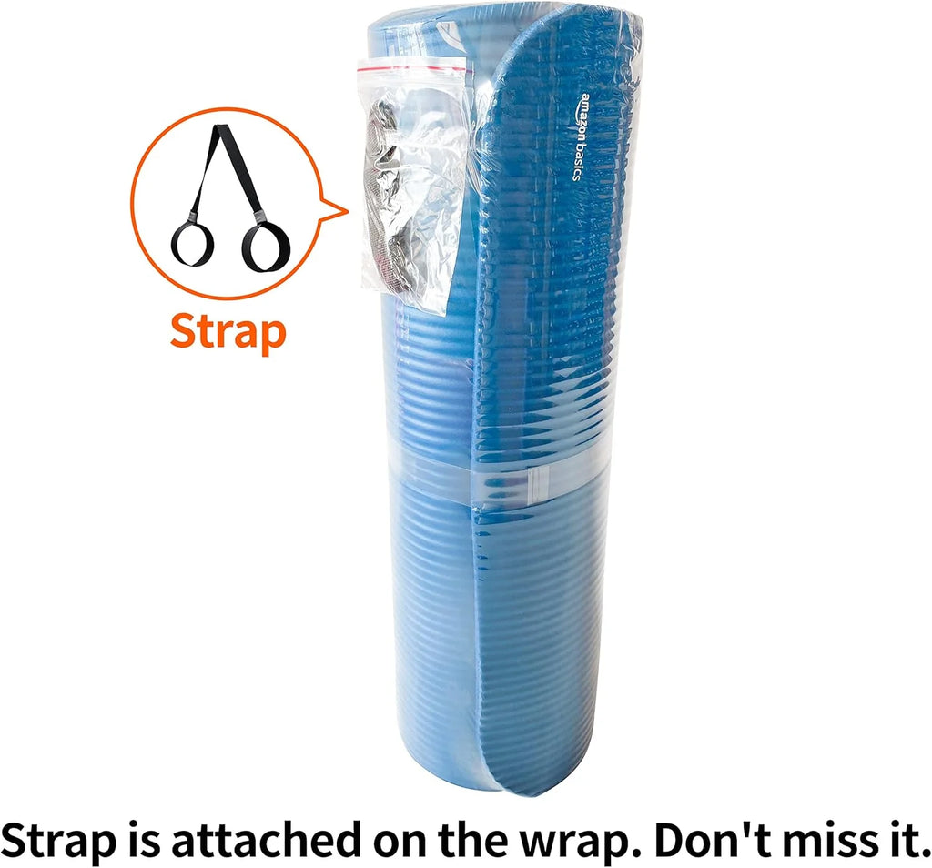 Extra Thick Exercise Yoga Mat with Carrying Strap