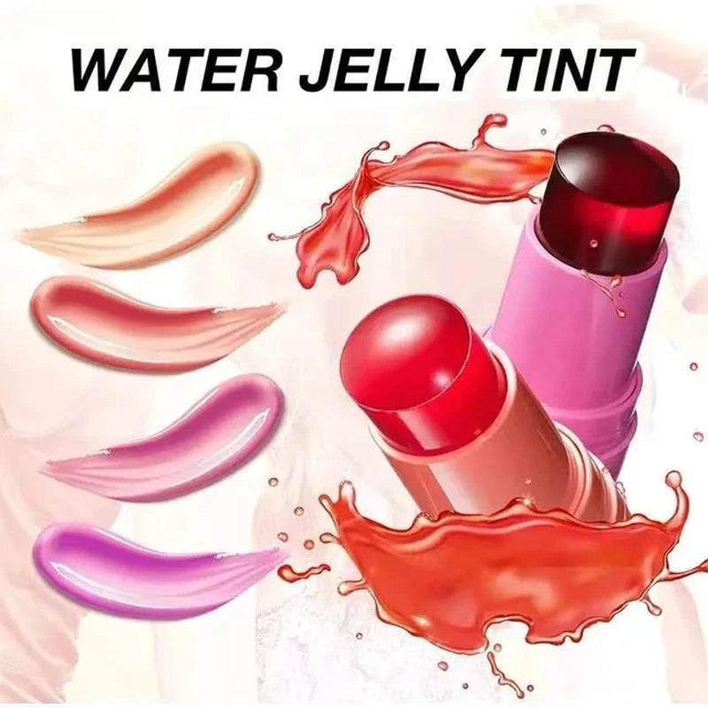 3-In-1 Milk Jelly Tint Facial Blusher Wand Moisturized Long Lasting Matte Rouge Cheek Contour Lipstick Sticker Beauty Makeup