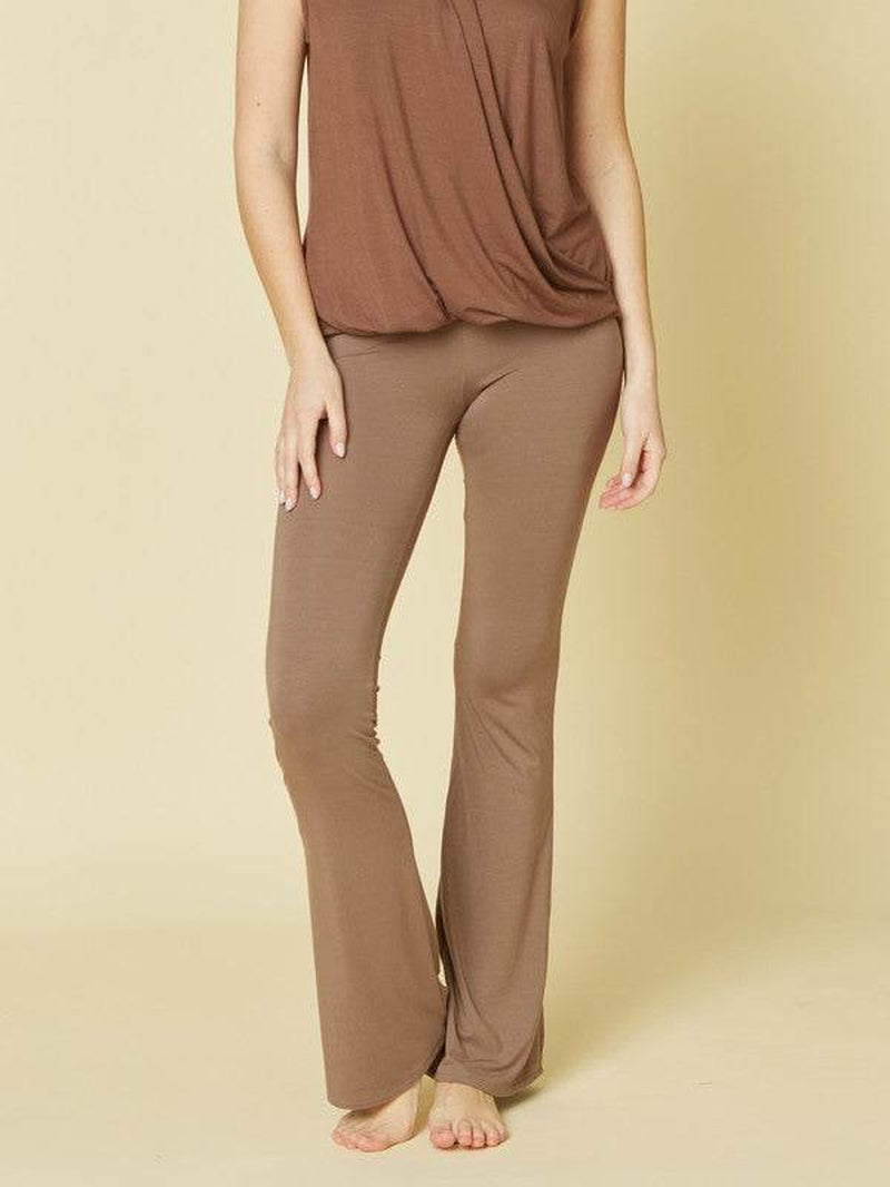 BAMBOO SLIM BELL YOGA PANTS