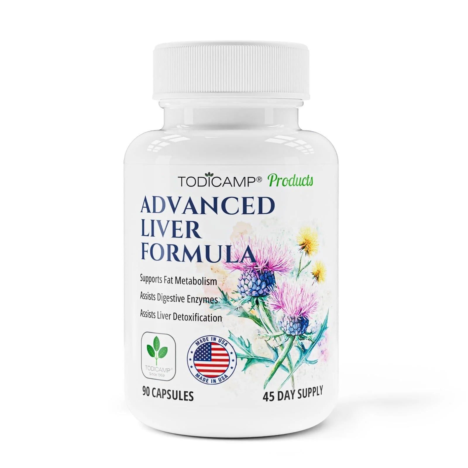 Liver Health with Milk Thistle Artichoke Extract Choline Advanced Liver Detox Capsules for Liver Cleanse Liver Repair Milk Thistle Liver Support (90 Capsules (Pack of 1))