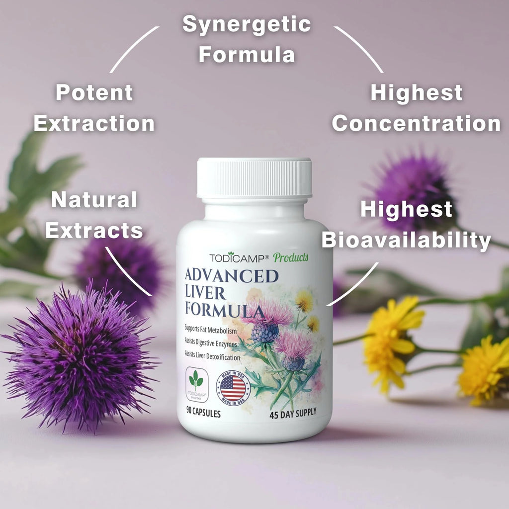 Liver Health with Milk Thistle Artichoke Extract Choline Advanced Liver Detox Capsules for Liver Cleanse Liver Repair Milk Thistle Liver Support (90 Capsules (Pack of 1))