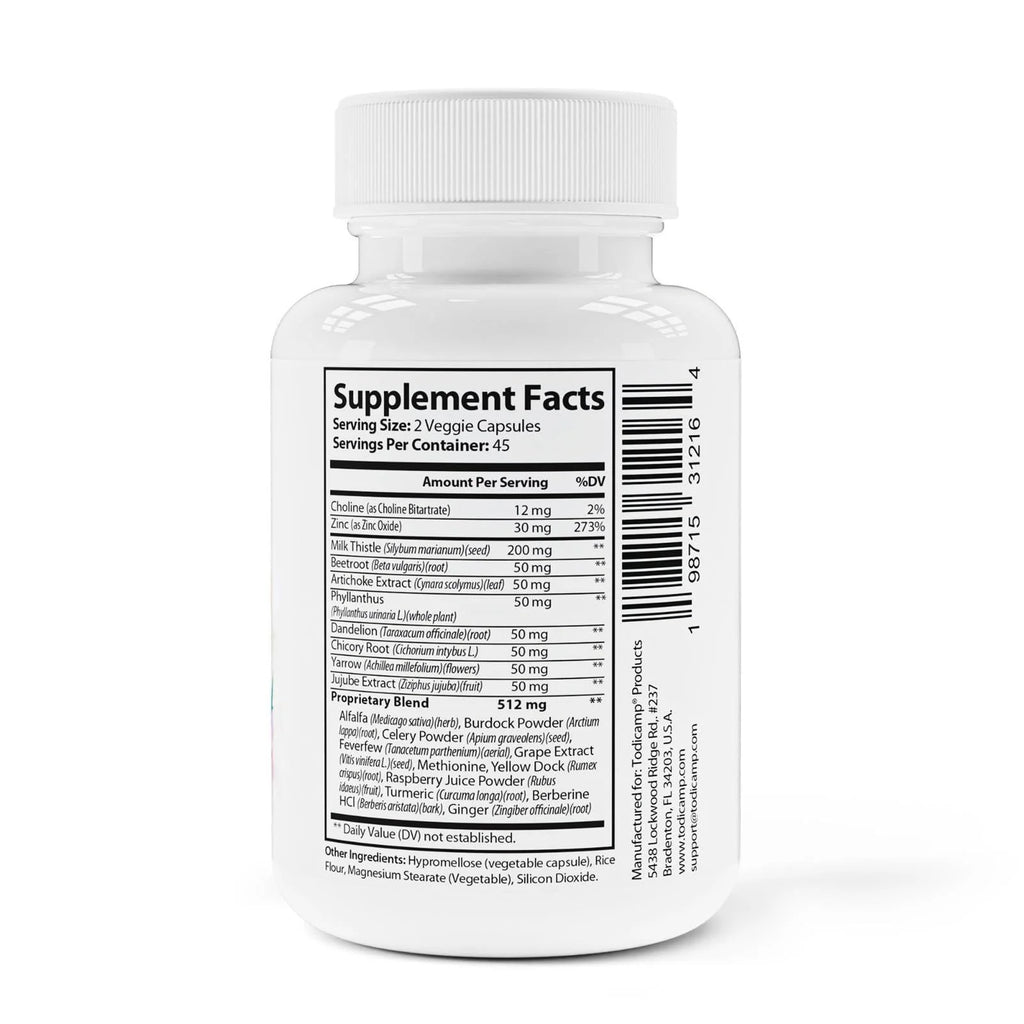 Liver Health with Milk Thistle Artichoke Extract Choline Advanced Liver Detox Capsules for Liver Cleanse Liver Repair Milk Thistle Liver Support (90 Capsules (Pack of 1))