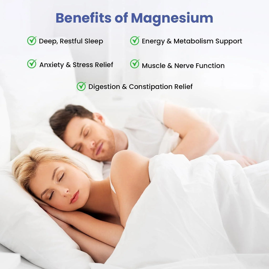 Magnesium Complex for Sleep Relaxation Digestion & Calm 90 Ct Magnesium Glycinate Citrate Bisglycinate Carbonate Malate Orotate Taurate Humic Fulvic for High Absorption