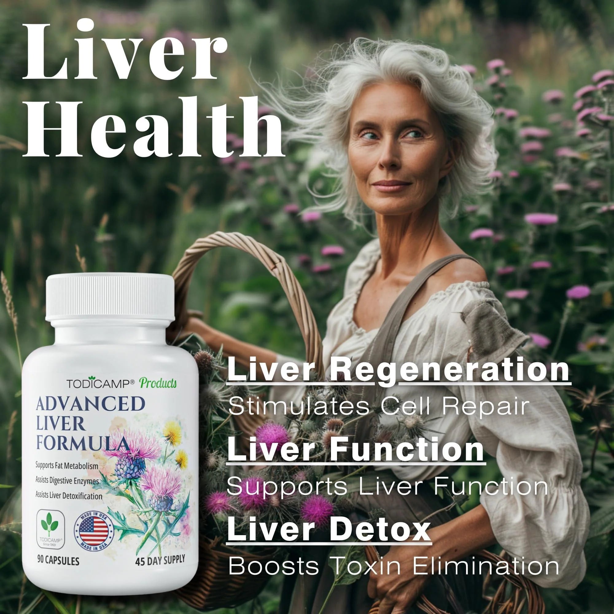 Liver Health with Milk Thistle Artichoke Extract Choline Advanced Liver Detox Capsules for Liver Cleanse Liver Repair Milk Thistle Liver Support (90 Capsules (Pack of 1))