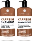 Caffeine Shampoo and Conditioner Set Volumizing Products for Women and Men Thickening Volume Boosting Formula for Thinning and Fine Hair Sulfate Free No Parabens Hydrating Salon Grade